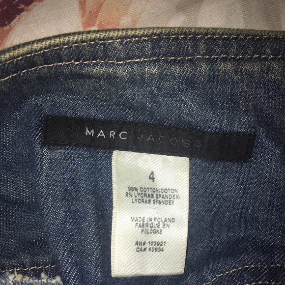 Marc Jacobs A-Line Denim Mini Skirt - Picture 3 of 4